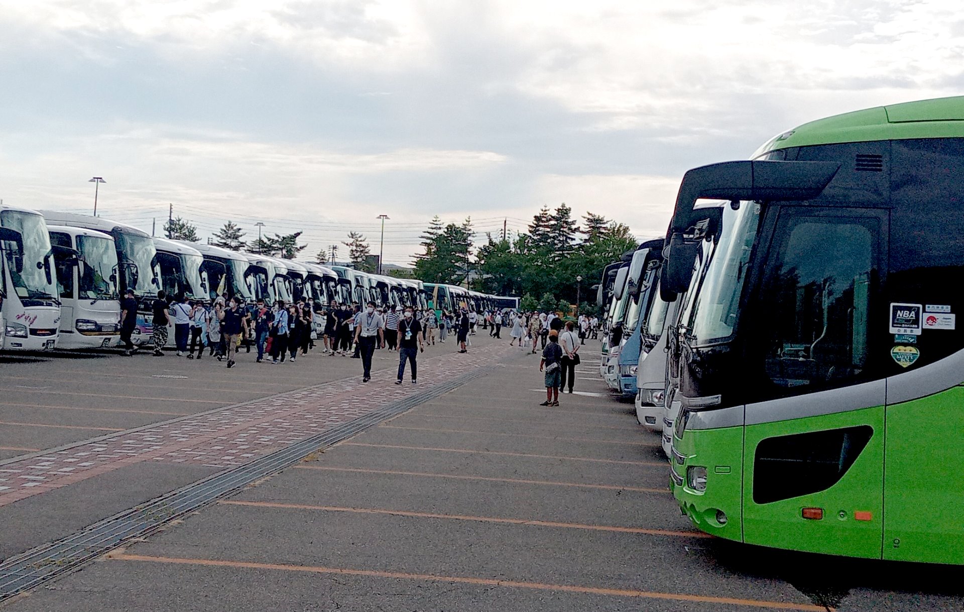 長岡花火バス駐車場