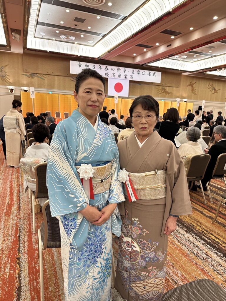 木下八重子会長　旭日単光章受賞