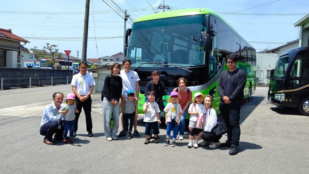内灘町立北部保育所の親子の皆さん